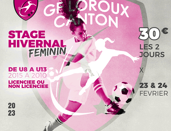 Le GFLC organise un stage de football hivernal 100% féminin.