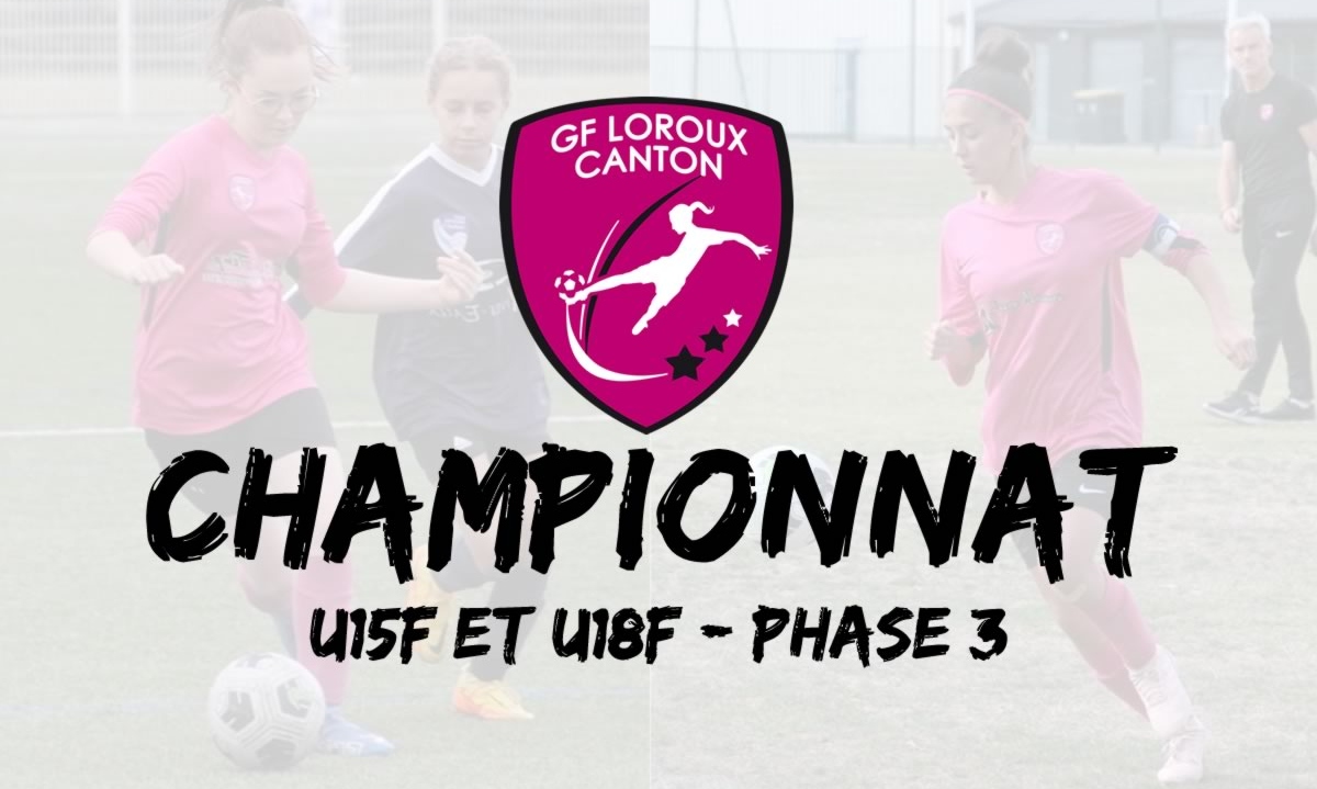 championnat u15F u18F groupes football féminin