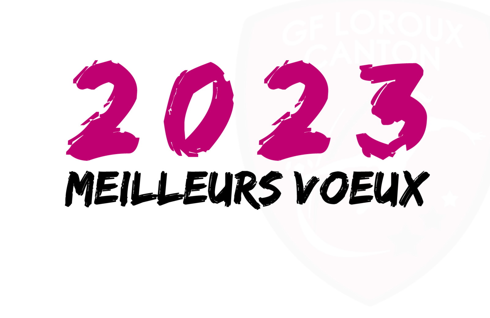Le GF Loroux Canton, club de football féminin en Loire Atlantique vous adresse ses meilleurs voeux pour 2023.