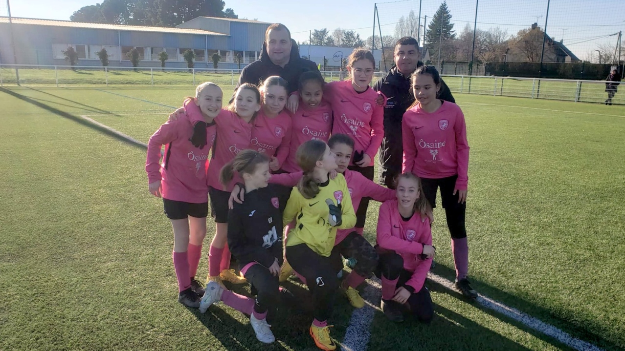 victoire u13f gflc football féminin près de Nantes
