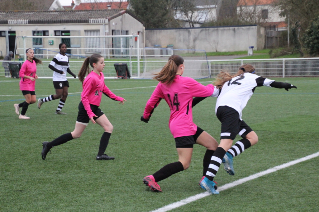 football feminin match de coupe du district u18F