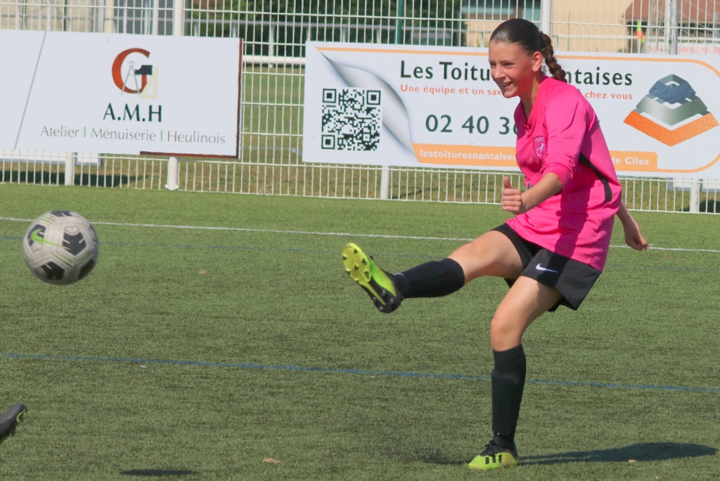 Défenseuse GFLC lors d'un match contre l'AS Sud Loire.
