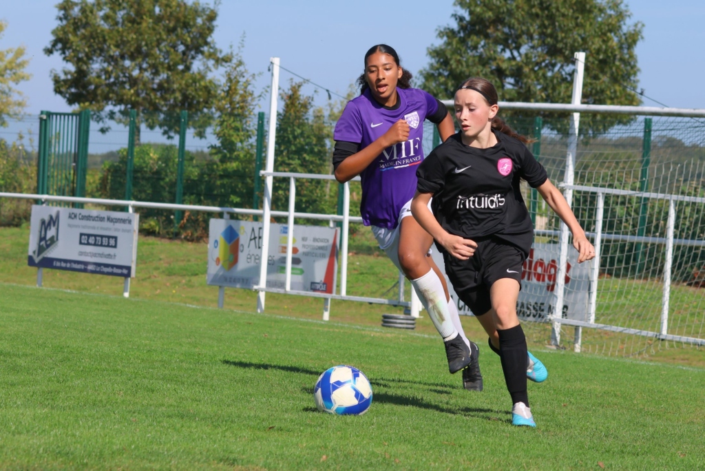 Milieue U18F du GF Loroux Canton lors du match contre le GF Violettes Sud Loire.